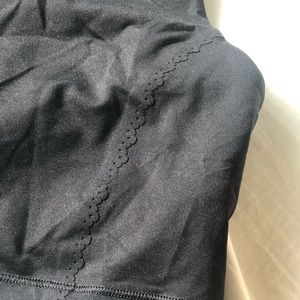 🍋 NWOT Rare Lulu Black long line racer tank bra top